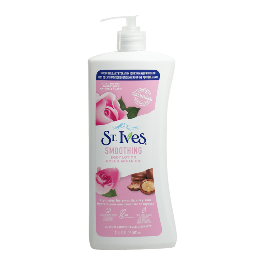 لوسیون بدن اس تی.ایوز مدل رز و روغن آرگان